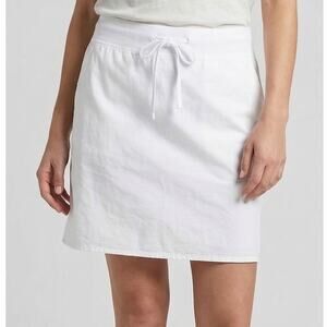 NY Jeans XS Tie Waist White Cotton Skirt A Line